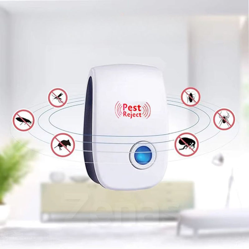 Pest Reject™ Repelente Eletrônico Ultrassônico Anti-Pragas