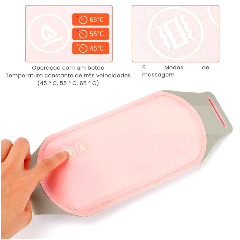 Alívio De Dor Da Cólica Menstrual Massageador Termico