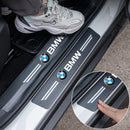 4 Peças Soleira Fibra De Carbono Adesivo - Sticker Carbon™