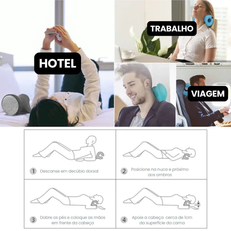 Apoio de Tração Cervical – Alívio para o Pescoço e Ombros em Apenas 10 Minutos!
