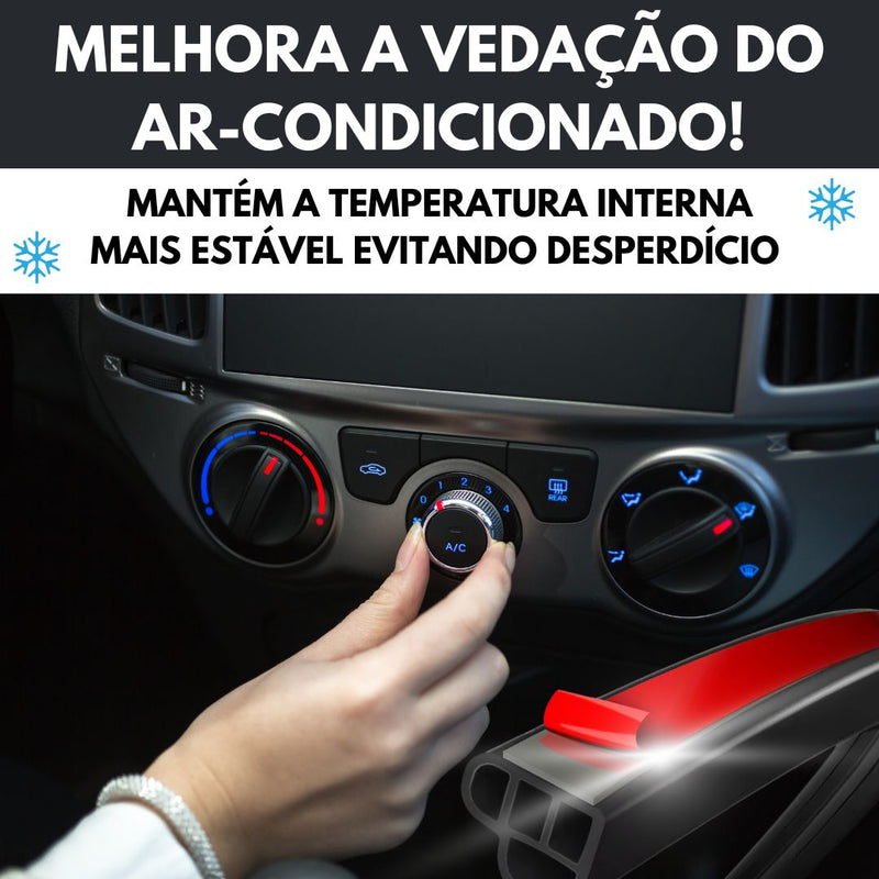 Borracha VedaTurbo Vedação Total Automotiva Anti-Poeiras e Anti-Ruídos 15 Metros