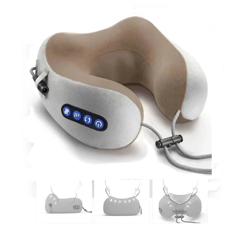 Almofada Massageadora para Pescoço – Relaxamento e Alívio de Tensão Muscular em Qualquer Lugar