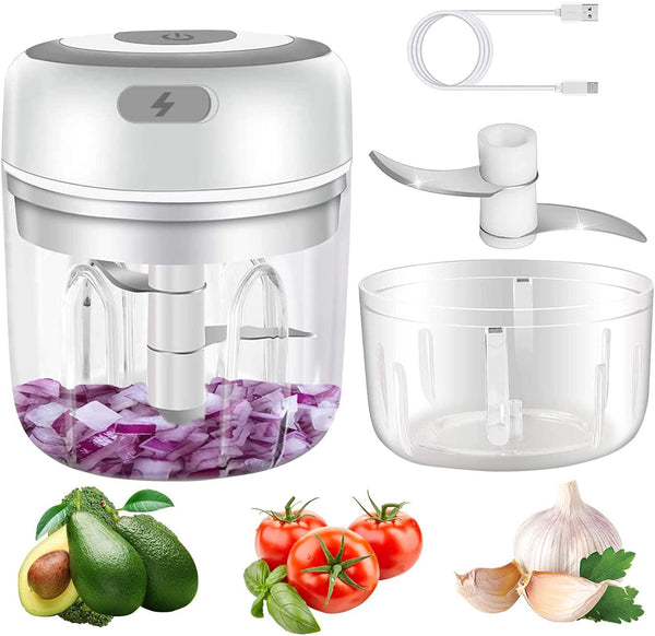 Triturador De Alho Elétrico Profissional - Mini Processador™