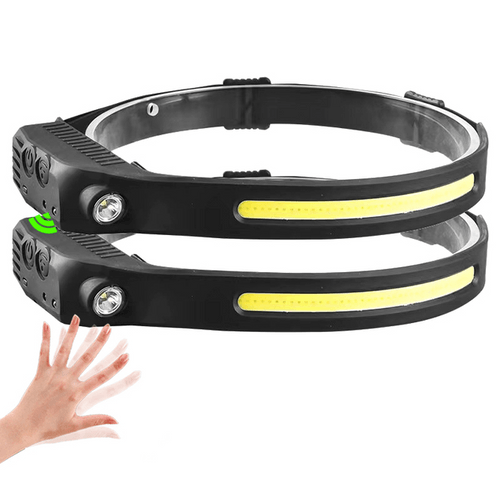 Lanterna de Cabeça Com Sensor de Movimento (Compre 1 Leve 2)