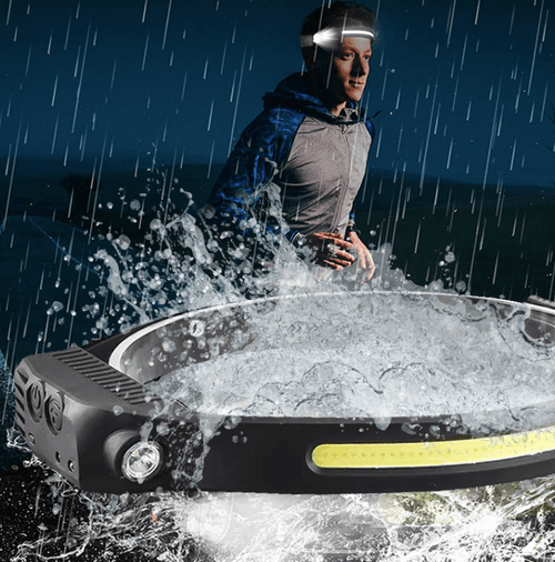 Lanterna de Cabeça Com Sensor de Movimento (Compre 1 Leve 2)