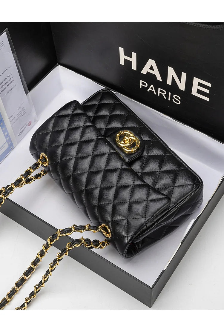 Bolsa Crossbody Moderna Com Alça Couro Genuíno