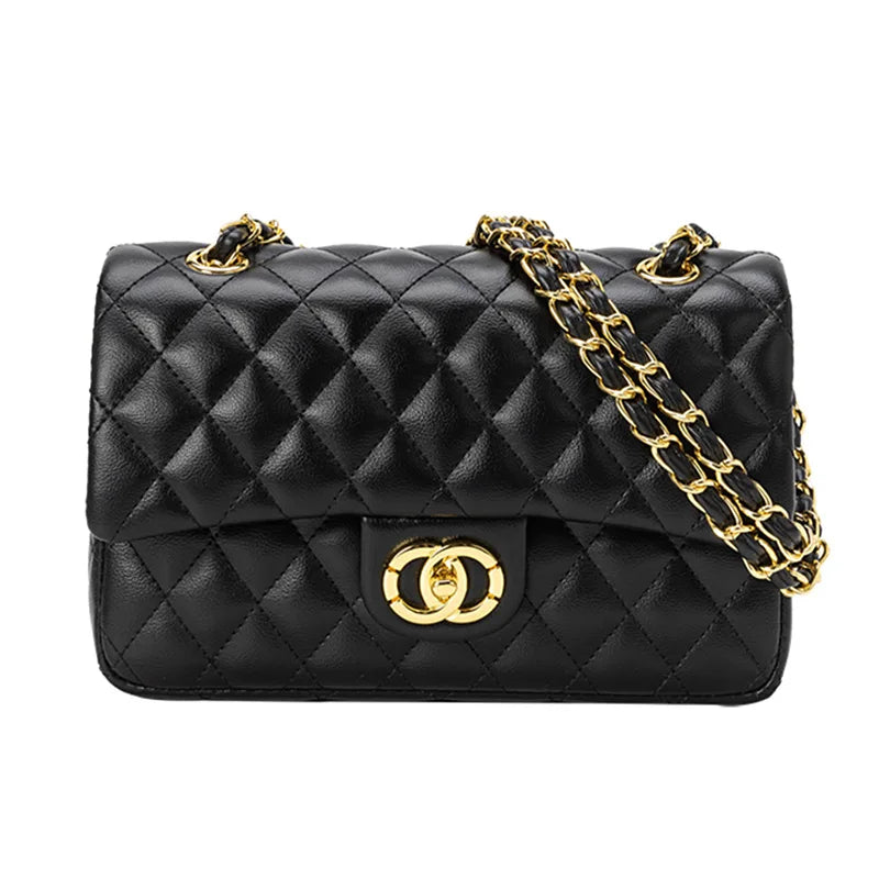 Bolsa Crossbody Moderna Com Alça Couro Genuíno