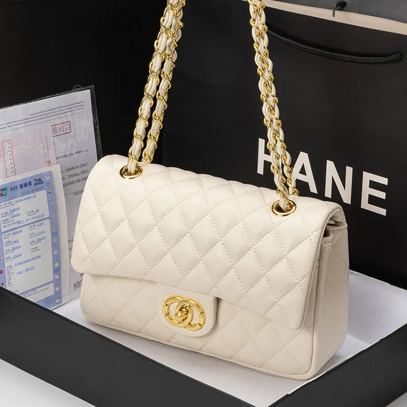 Bolsa Crossbody Moderna Com Alça Couro Genuíno