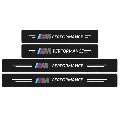 4 Peças Soleira Fibra De Carbono Adesivo - Sticker Carbon™