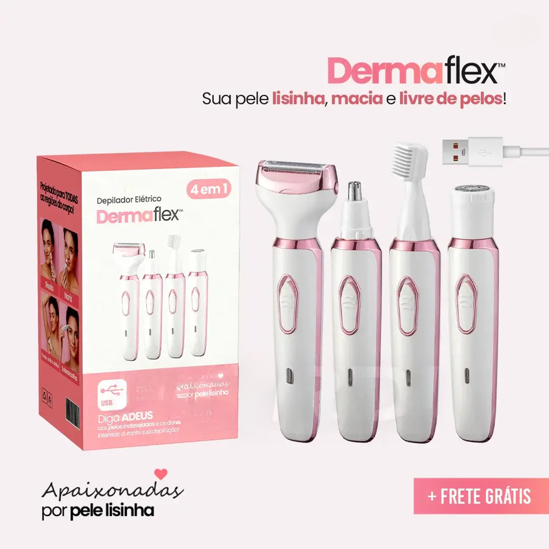 Depilador Elétrico 4 em 1 - DermaFlex®