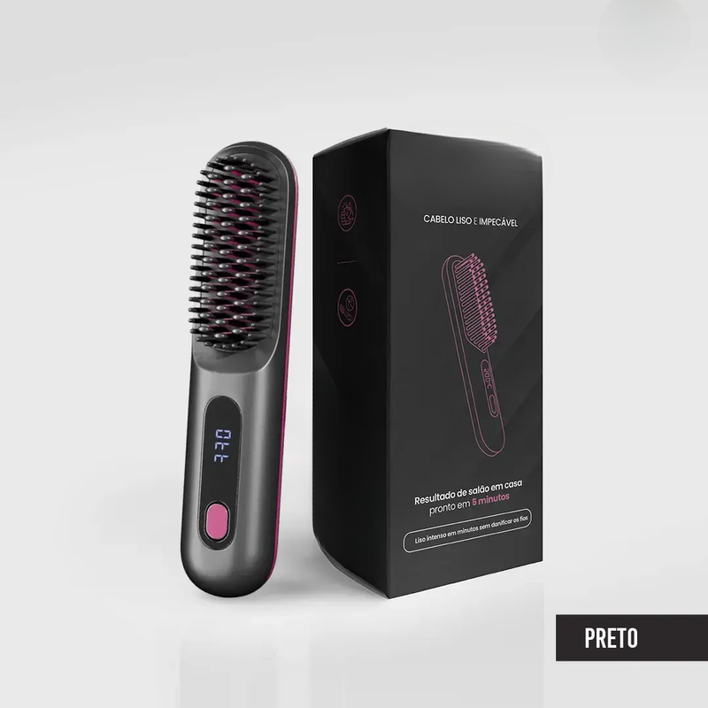 Escova Alisadora Portátil - BeautyMax Pro®