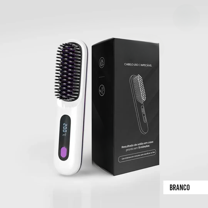 Escova Alisadora Portátil - BeautyMax Pro®